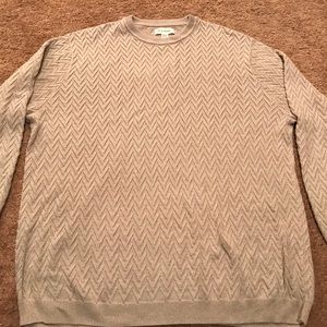 Men’s crew sweater John W. Nordstrom XLT tall tan